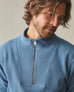 Men's French Rib Half Zip - Quiet Harbor